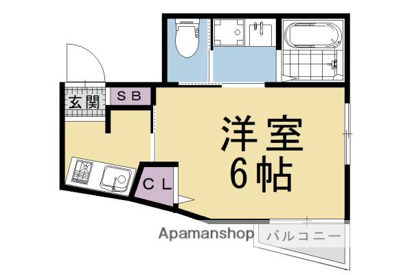 おーりとーり3(1K/2階)の間取り写真
