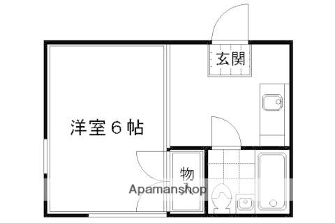 メイトパープル(1K/2階)の間取り写真