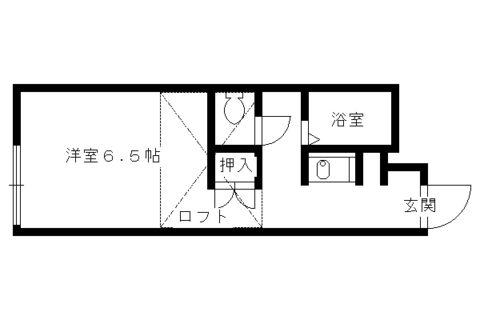 レオパレス北山ウエスト FOUNTAIN(1K/1階)の間取り写真