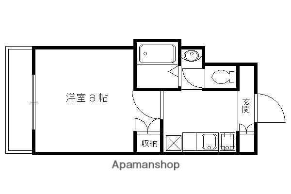 CONFIANCE衣笠(1K/1階)の間取り写真
