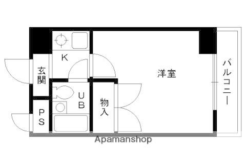 松本マンション(1K/2階)の間取り写真
