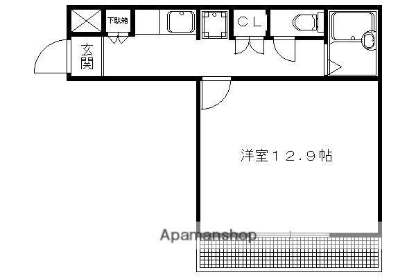 ジュノー雅(1K/3階)の間取り写真