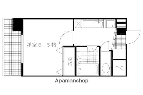 ハウスセゾン北野(1K/5階)の間取り写真