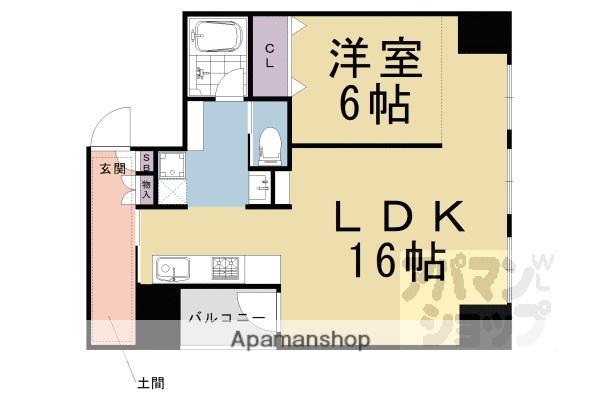 A-TERRACE(1LDK/3階)の間取り写真
