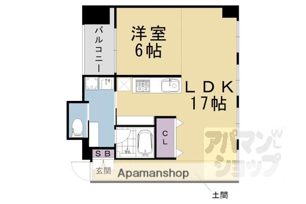 A-TERRACE(1LDK/3階)の間取り写真