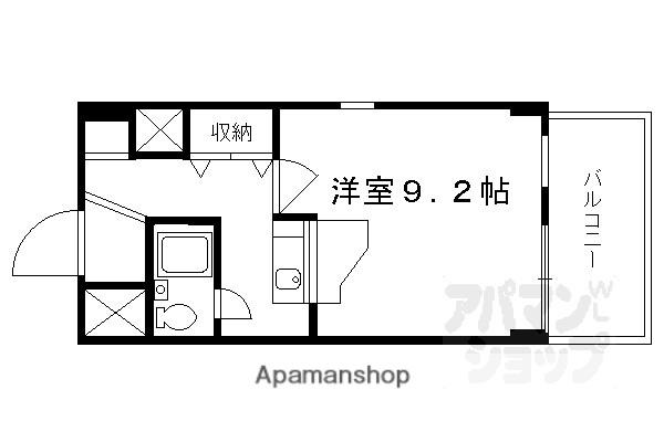 シャトレカルム(1K/1階)の間取り写真