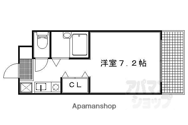 セントガーデン(1K/3階)の間取り写真