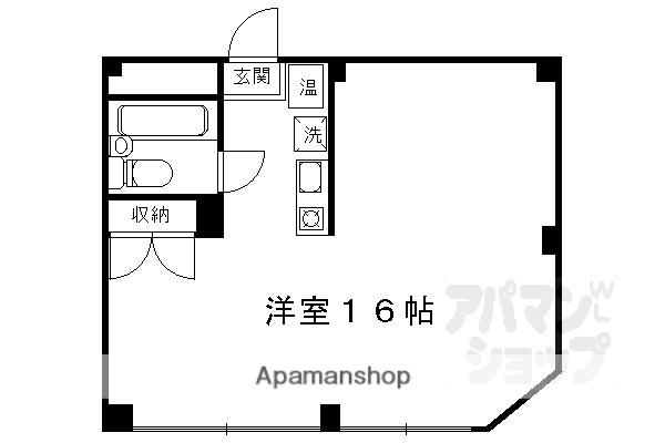 Mビル(ワンルーム/5階)の間取り写真