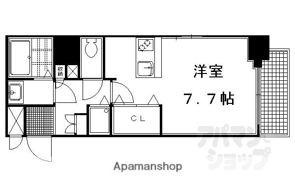 プレサンス京都四条堀川(1K/10階)の間取り写真