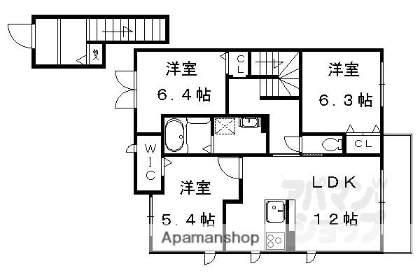 シャーメゾン玄琢(3LDK/2階)の間取り写真
