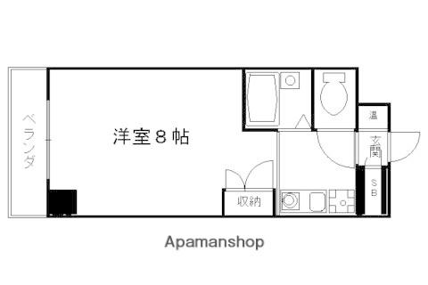 シャングリラ・ダイヤモンドビルディング(1K/1階)の間取り写真