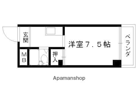 フェリーチェ吉祥院(1K/1階)の間取り写真