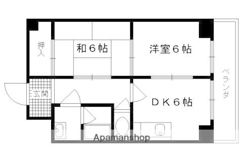 ラーク安田パート2(2DK/2階)の間取り写真