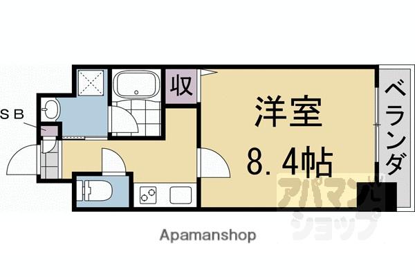 MAYFAIR OIKE PREMIUM(1K/4階)の間取り写真