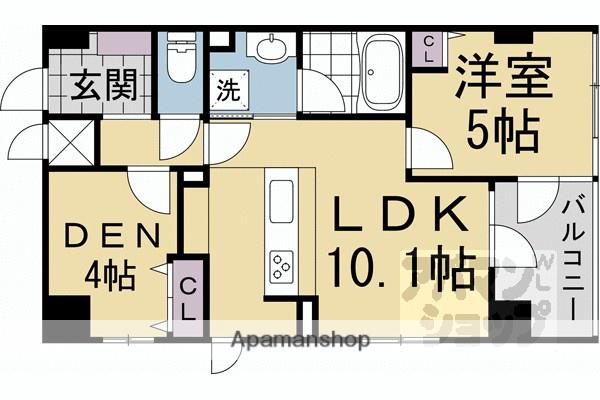 MSR京都二条城(1SLDK/6階)の間取り写真