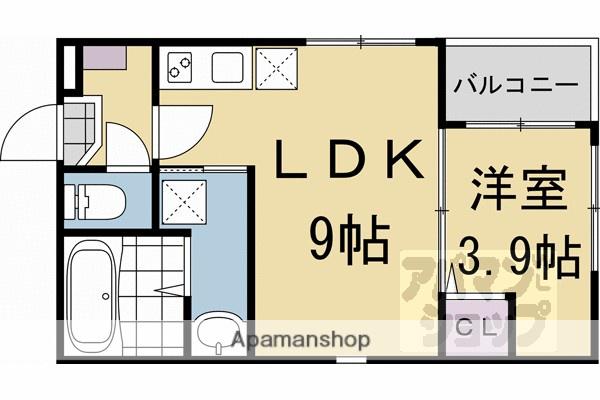 S&L花園(1LDK/2階)の間取り写真