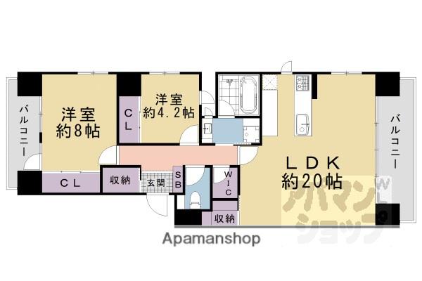 三条室町アーバンライフ(2SLDK/5階)の間取り写真