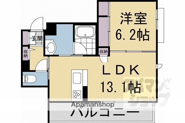 グランメゾン ヒラキ(1LDK/3階)の間取り写真