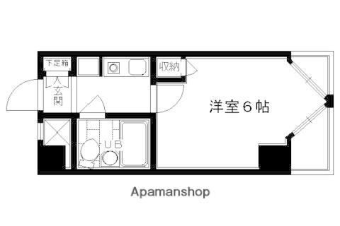 ライオンズマンション京都三条第3(1K/3階)の間取り写真
