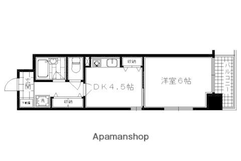 エスリード四条河原町(1DK/12階)の間取り写真