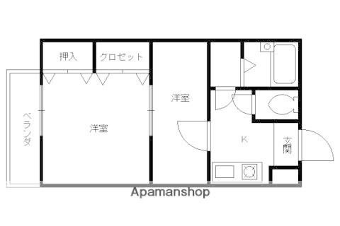 リ・ミラリオ(2K/1階)の間取り写真