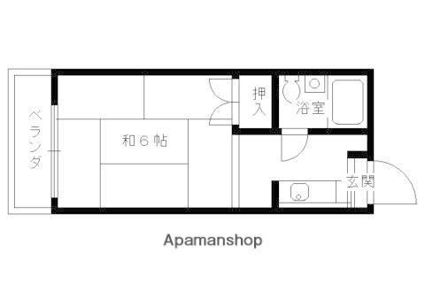 ハイツヤマブキ(1K/2階)の間取り写真