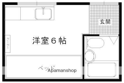 有馬荘(ワンルーム/1階)の間取り写真