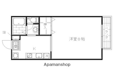 リブレ常盤(1K/1階)の間取り写真