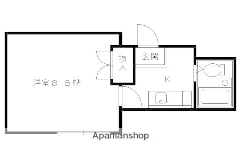ヴィラ藤ヶ森(1K/2階)の間取り写真