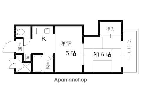 ラセットアベニュー(2K/7階)の間取り写真