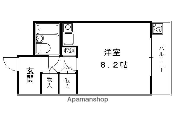 プロスパーズD・C(1K/3階)の間取り写真
