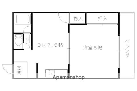 梅津マンション(2K/2階)の間取り写真