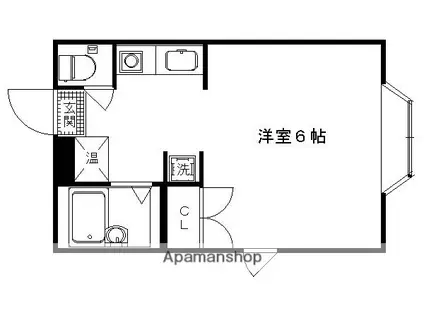 小華マンション(1K/3階)の間取り写真
