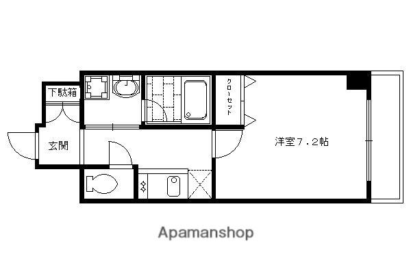 レジデンス京都ミッドシティ(1K/5階)の間取り写真