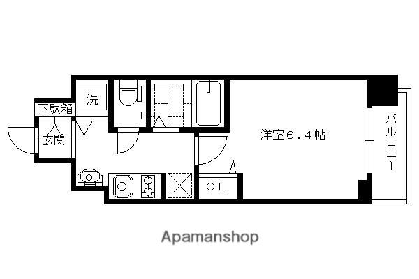 スワンズ京都七条リベルタ(1K/7階)の間取り写真