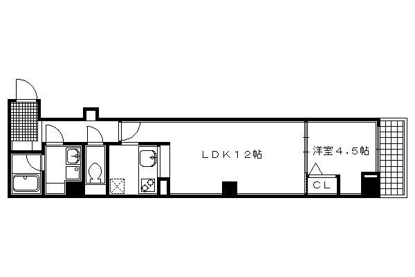 LPUR BUIL(1LDK/3階)の間取り写真