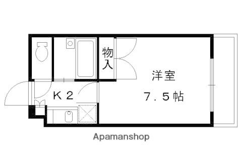 カーサフォレスト西賀茂(1K/3階)の間取り写真