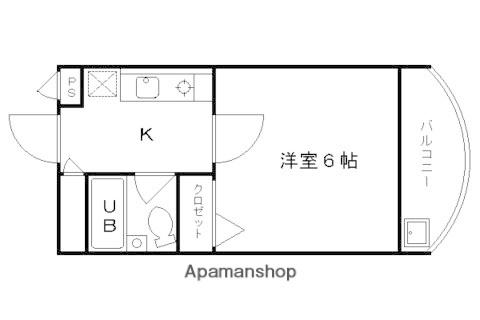 メゾンラトア(1K/5階)の間取り写真