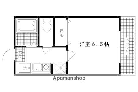 ドミール1(1K/1階)の間取り写真