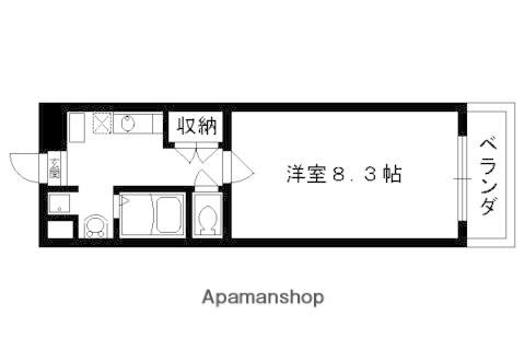カトル・セゾン(1K/5階)の間取り写真