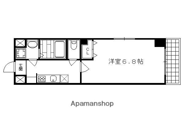 ビラ・アペックス京都和(1K/2階)の間取り写真