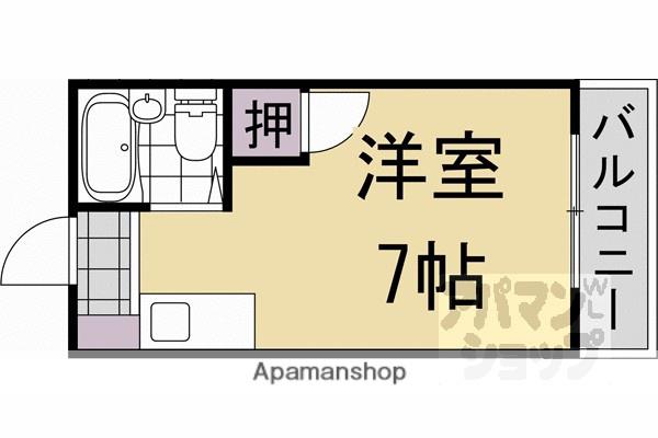 レスポアール大西(ワンルーム/3階)の間取り写真