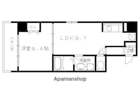 サンクチュアリ山科(1LDK/3階)の間取り写真