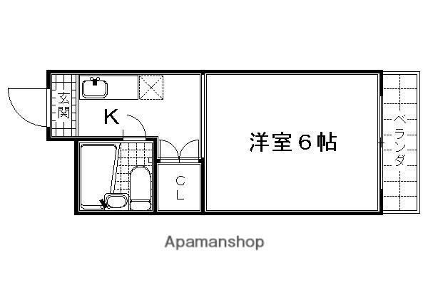 シャトーニシムラ(1K/3階)の間取り写真