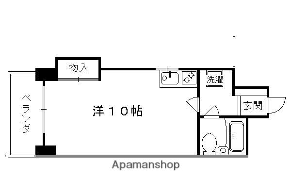 ソレアード西大路五条(ワンルーム/5階)の間取り写真