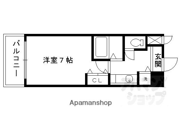 サムティ京都祇園(1K/7階)の間取り写真