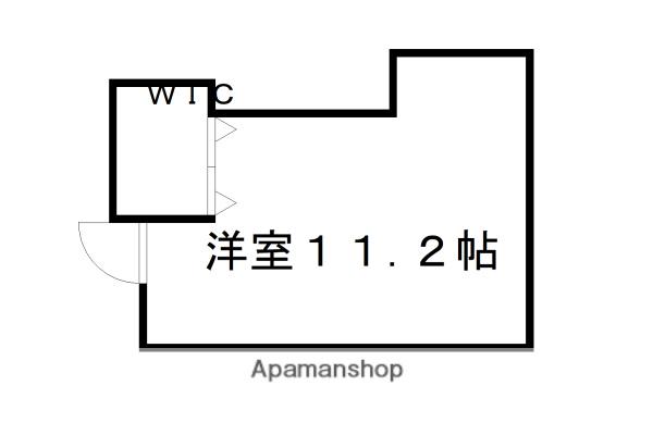 カーサミーア北白川(ワンルーム/2階)の間取り写真