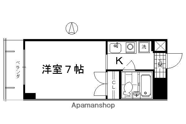 リバティハウス京都(1K/10階)の間取り写真
