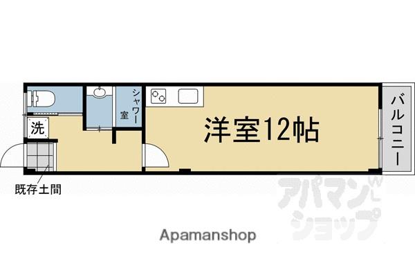 ミスティニッシン(ワンルーム/2階)の間取り写真
