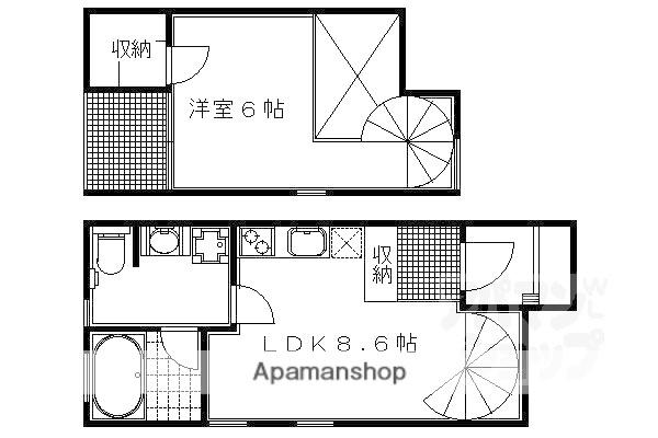 ベル・アスティーレ(1LDK/1階)の間取り写真